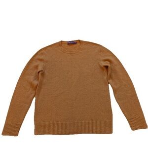 Ralph Lauren Purple Label 100% Cashmere Crewneck Sweater Men’s S Small Brown Tan